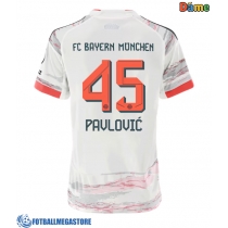 Fotballdrakt Dame Bayern Munich Aleksandar Pavlovic #45 Bortedrakt 2025-26 Kortermet